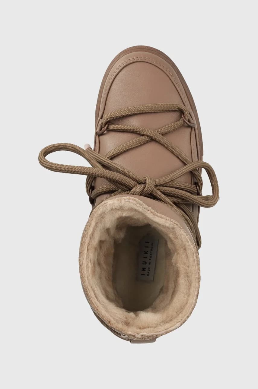 Полные кожаные зимние ботинки - фото 4