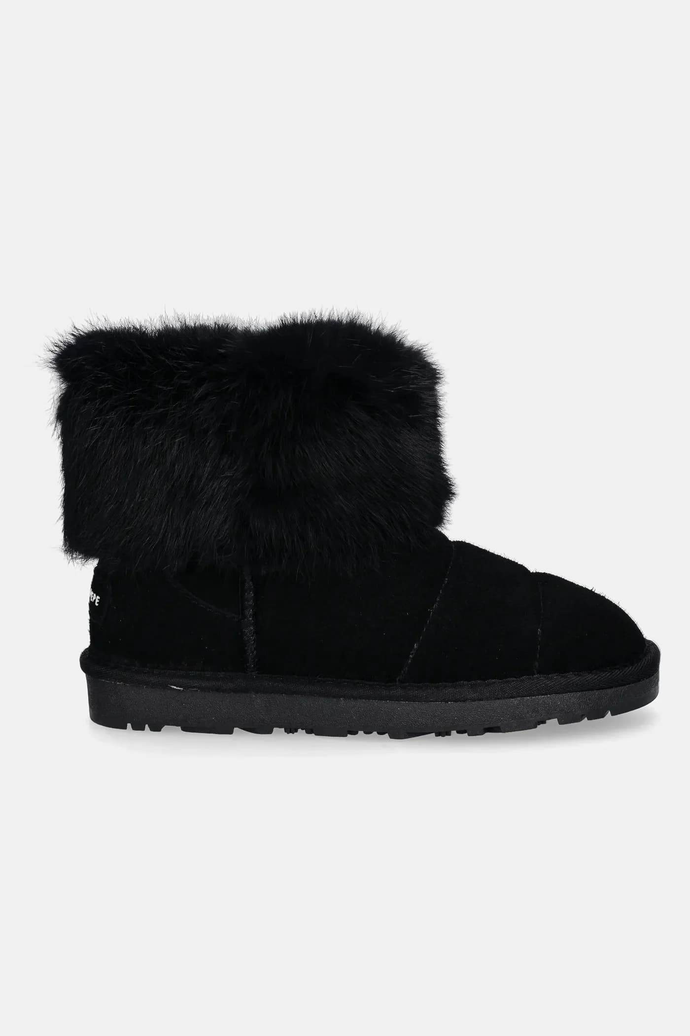 Замшевые зимние сапоги для девочек - фото 2