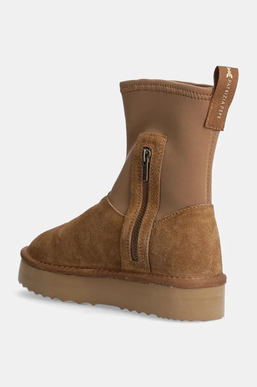 Замшевые зимние сапоги для девочек - фото 3