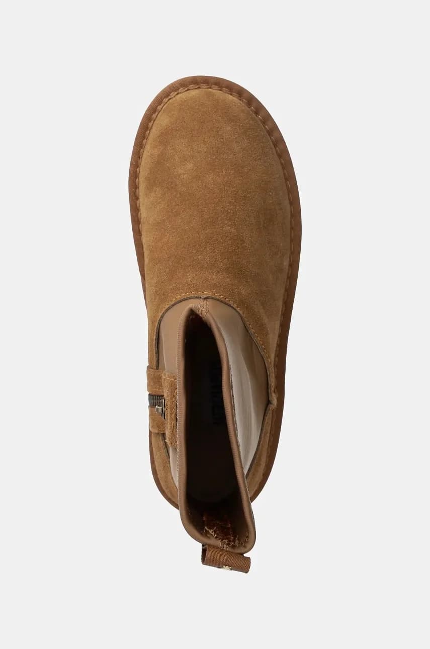 Замшевые зимние сапоги для девочек - фото 4