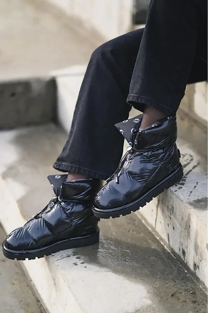 Блестящие зимние сапоги - фото 4