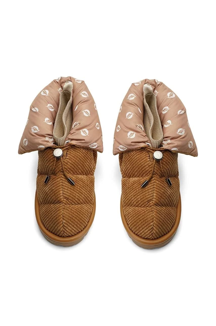 Вельветовые зимние ботинки - фото 3