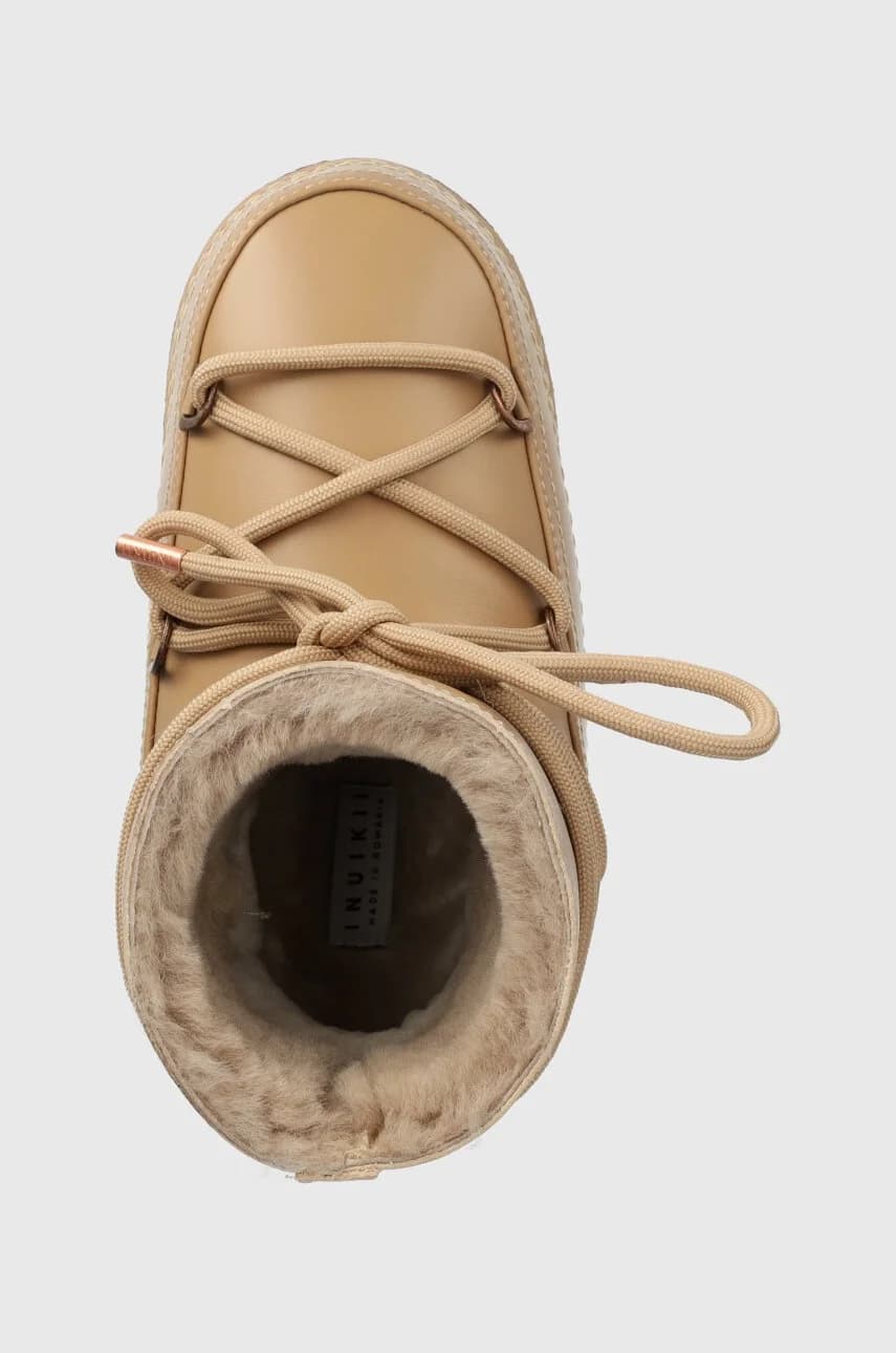 Полные кожаные зимние ботинки - фото 4