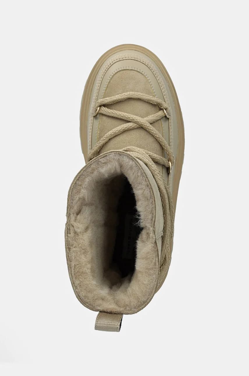 Зимние ботинки Snowboot из натуральной овчины на шнуровке - фото 4