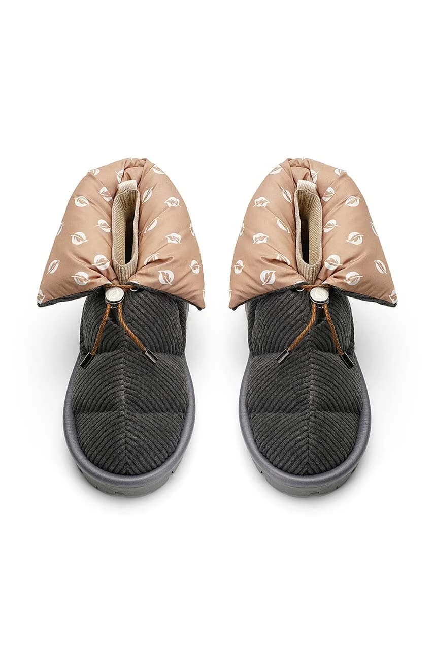 Вельветовые зимние ботинки - фото 3