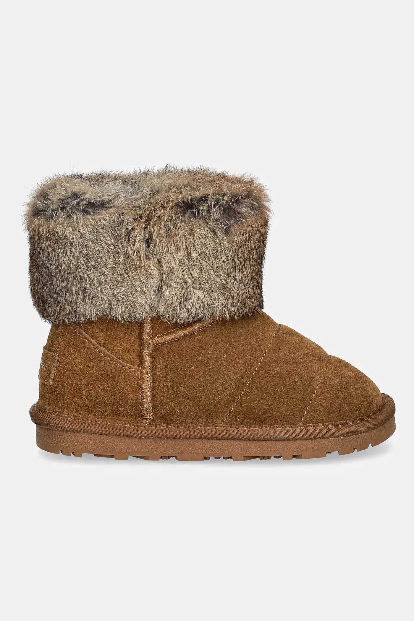 Замшевые зимние сапоги для девочек - фото 2