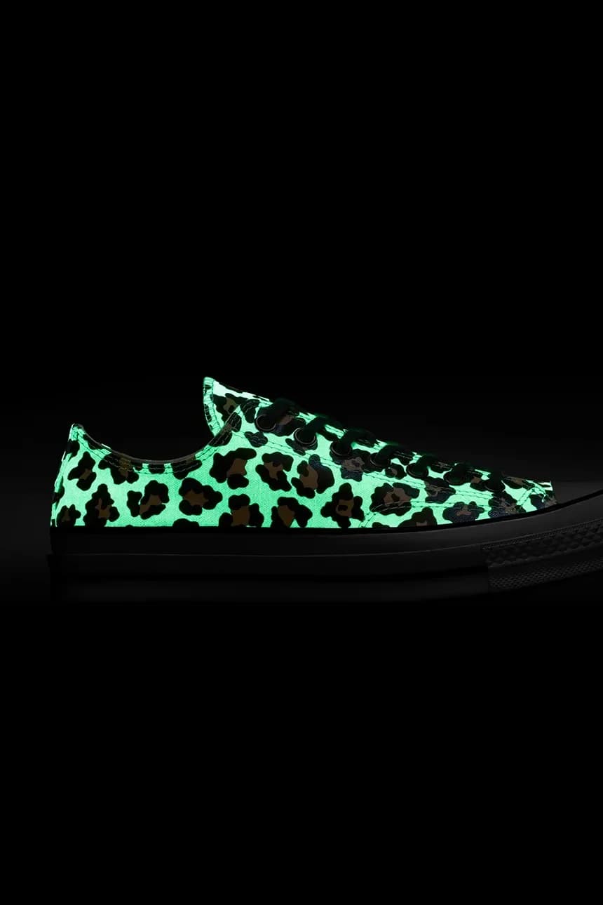 кроссовки Chuck 70 Glow In The Dark с леопардовым принтом - фото 8