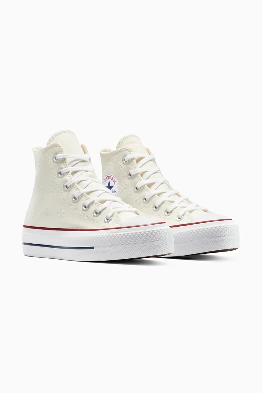 кроссовки Chuck Taylor All Star Lift белые для женщин - фото 2