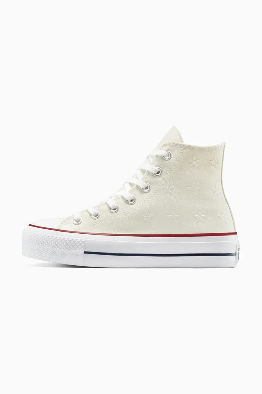 кроссовки Chuck Taylor All Star Lift белые для женщин - фото 5