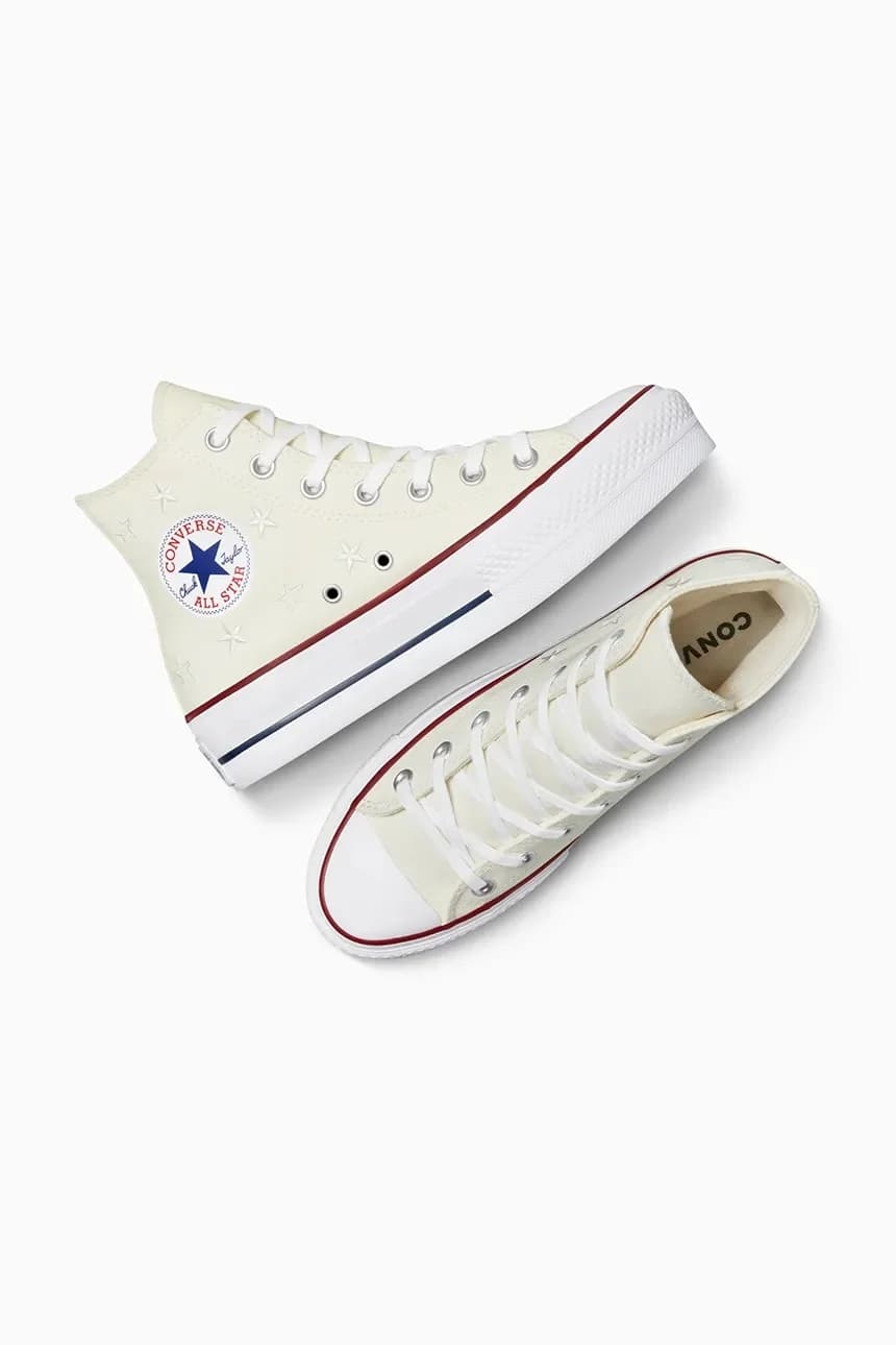 кроссовки Chuck Taylor All Star Lift белые для женщин - фото 7