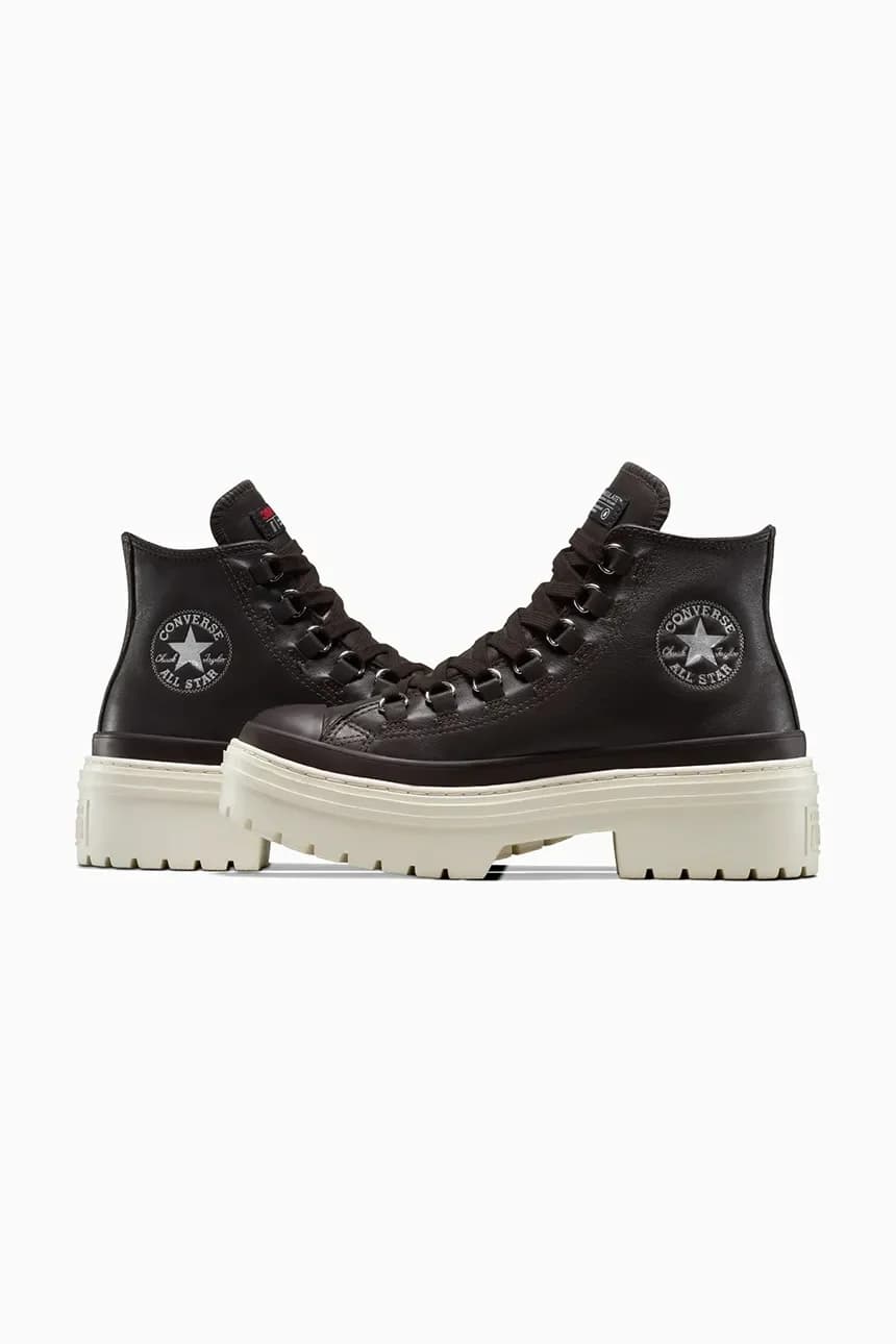 кожаные кроссовки Chuck Taylor All Star Lugged Heel Cc - фото 4