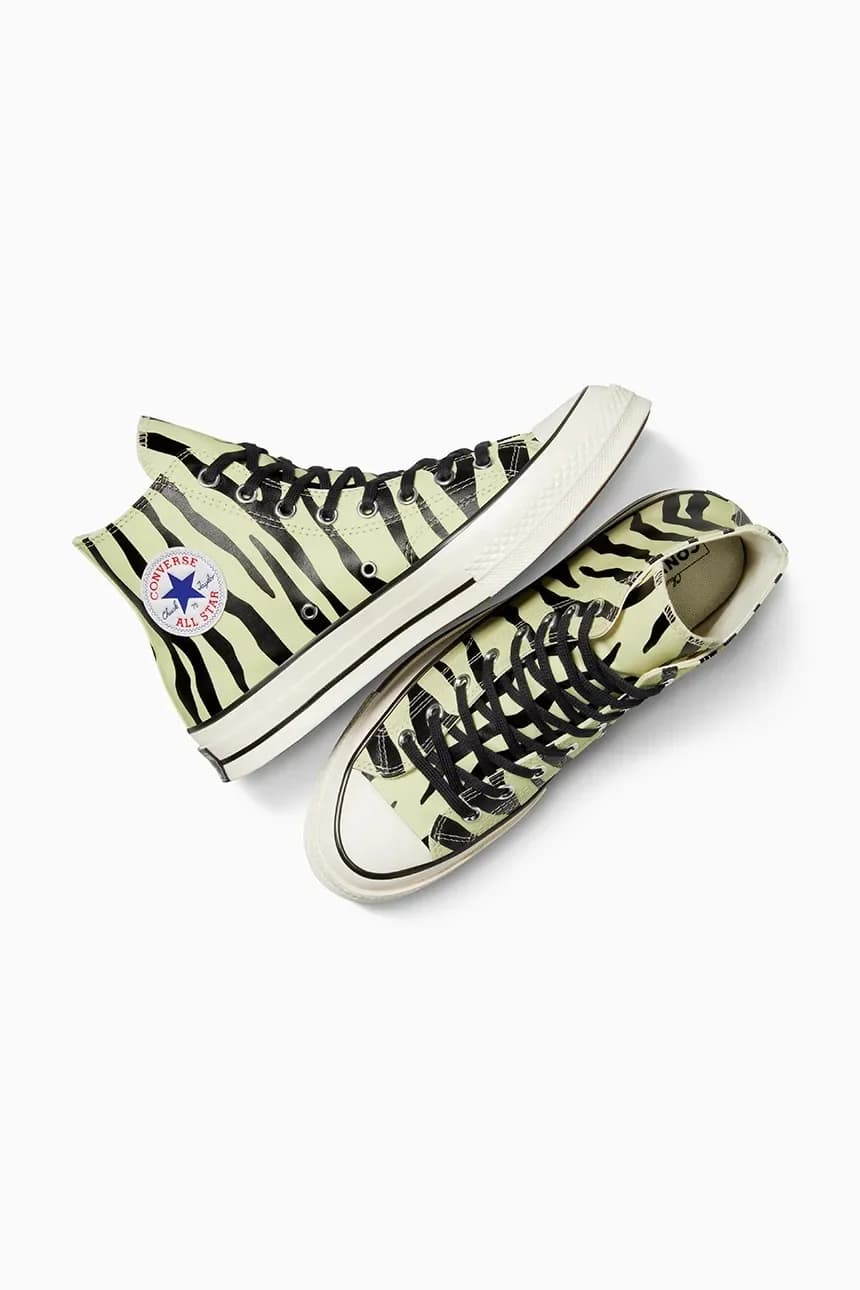кроссовки Chuck 70 Glow In The Dark с зеброй - фото 7
