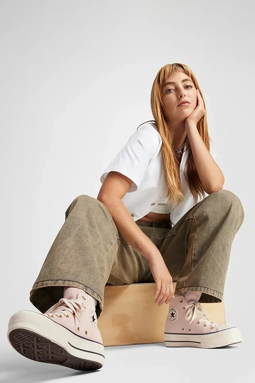 замшевые кроссовки Chuck Taylor All Star Lift - фото 9