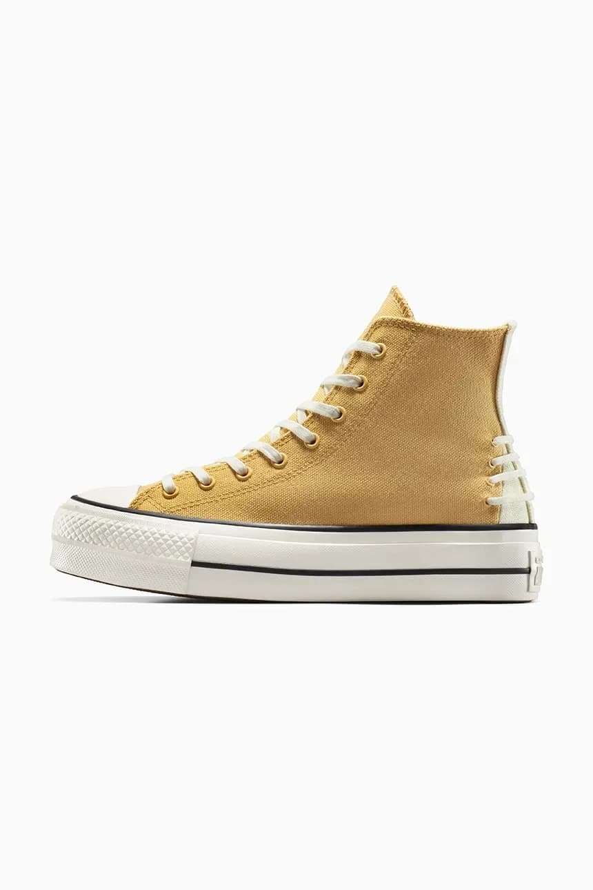 кроссовки Chuck Taylor All Star Lift желтые для женщин - фото 5