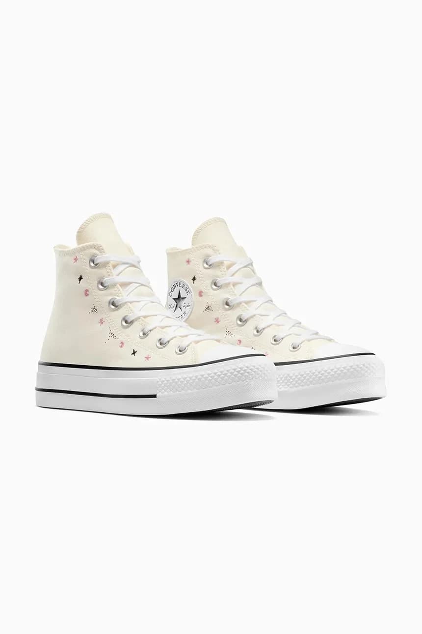 кроссовки Chuck Taylor All Star Lift бежевые для женщин - фото 2