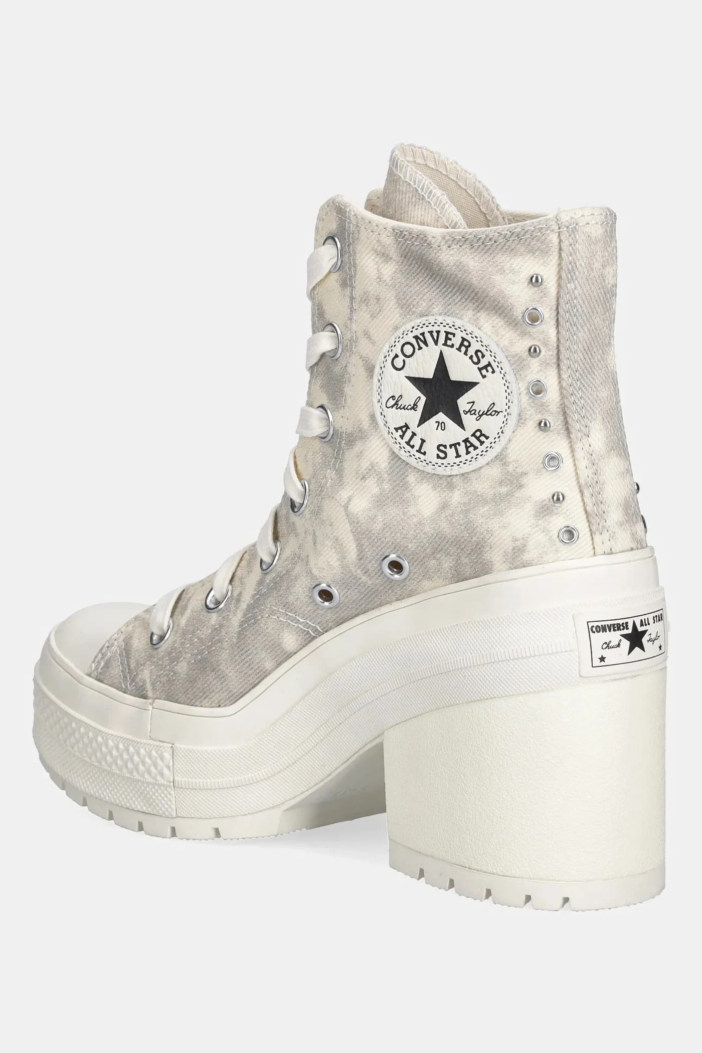 кроссовки Chuck 70 De Luxe на каблуке бежевые для женщин - фото 3
