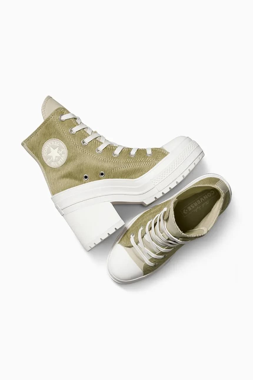 кроссовки Chuck 70 De Luxe на каблуке с ворсом пони - фото 7