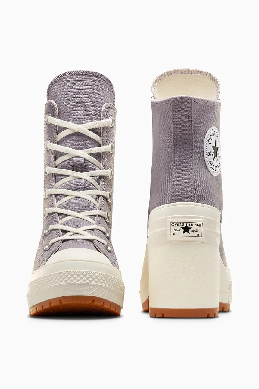 кроссовки Chuck 70 De Luxe на каблуке фиолетовые для женщин - фото 3