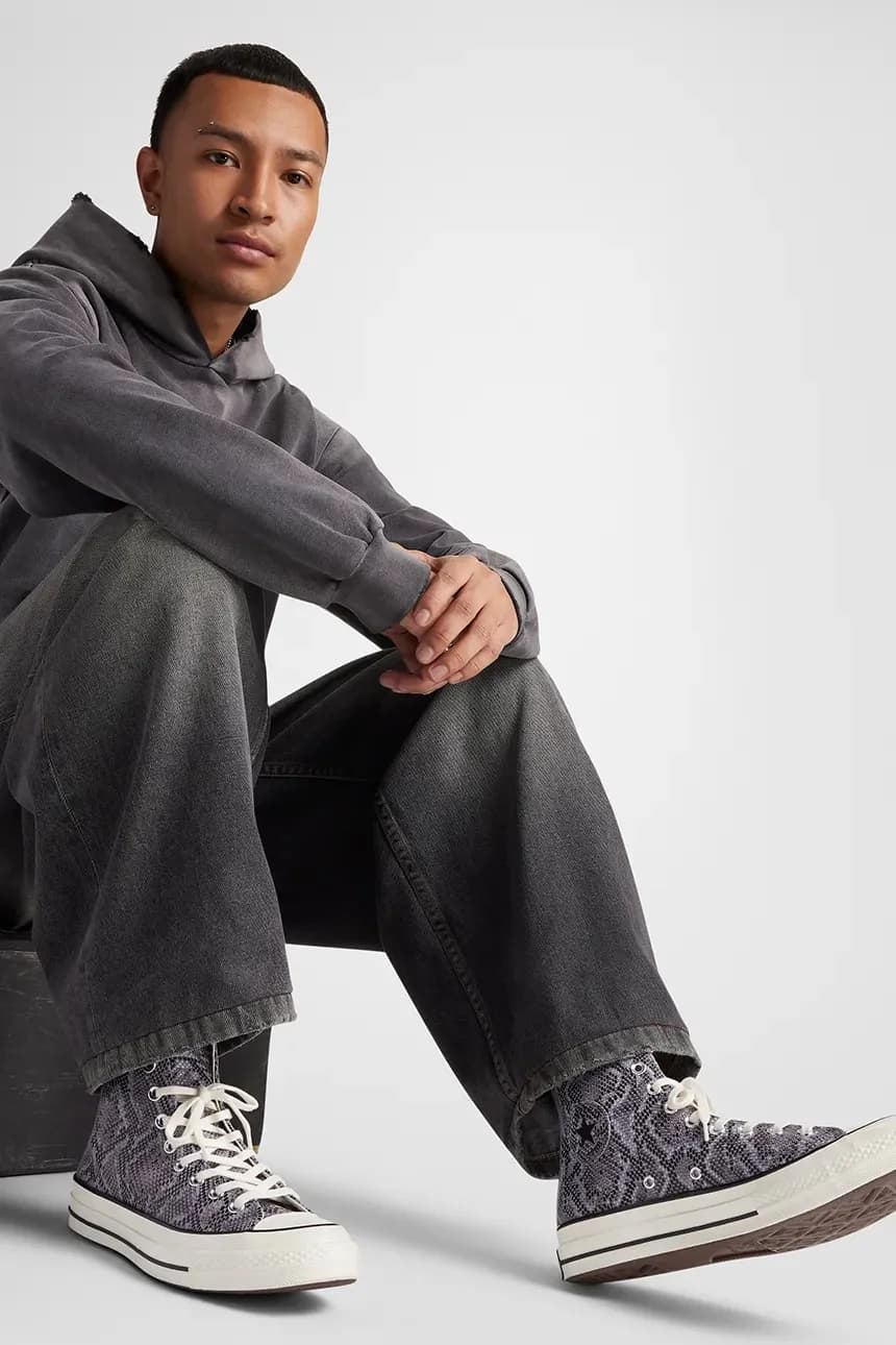 кроссовки Chuck 70 со змеиным принтом - фото 9