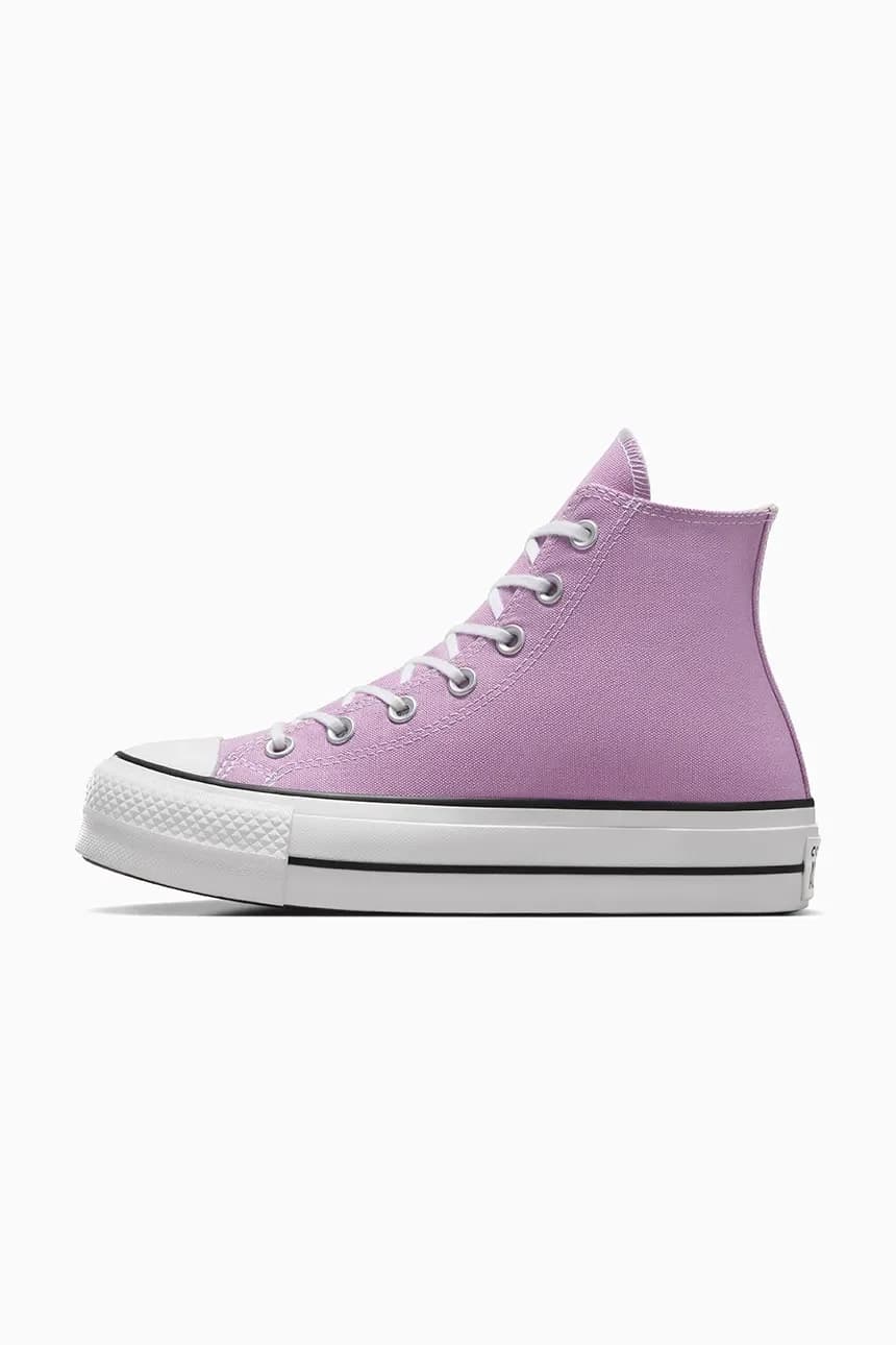 кроссовки Chuck Taylor All Star Lift фиолетовые для женщин - фото 5