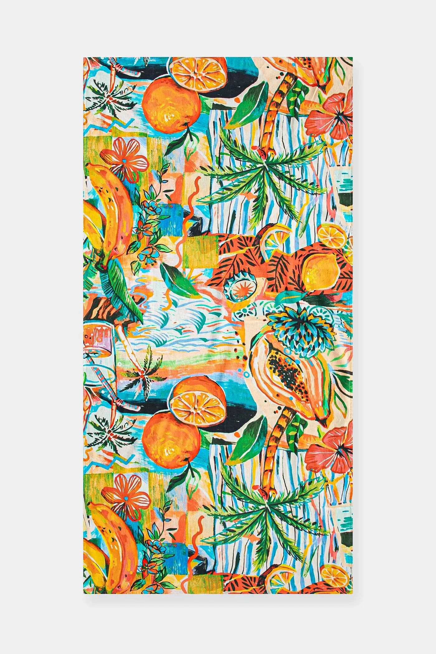 Хлопковое пляжное полотенце 100 х 180 см. - фото 2