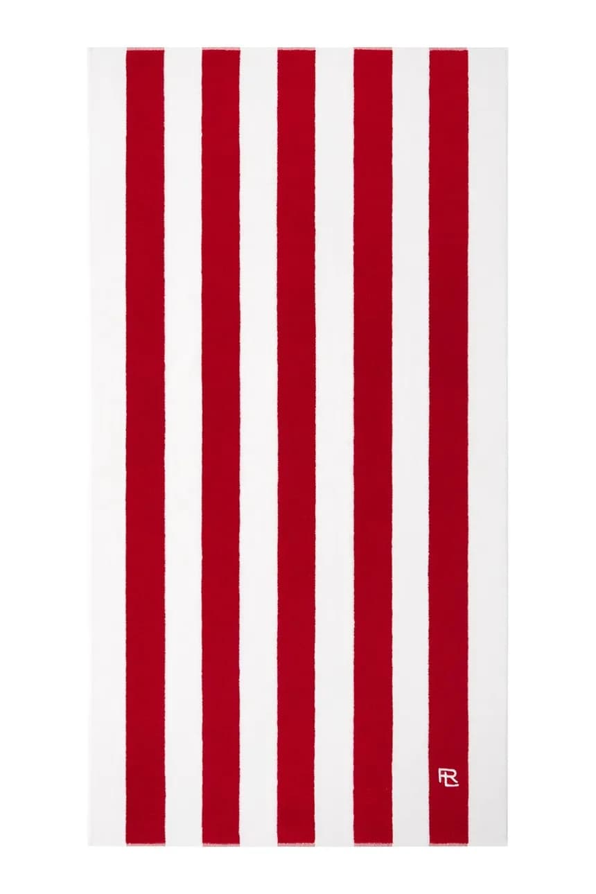 HENLEY Красное хлопковое пляжное полотенце 90 x 170 см