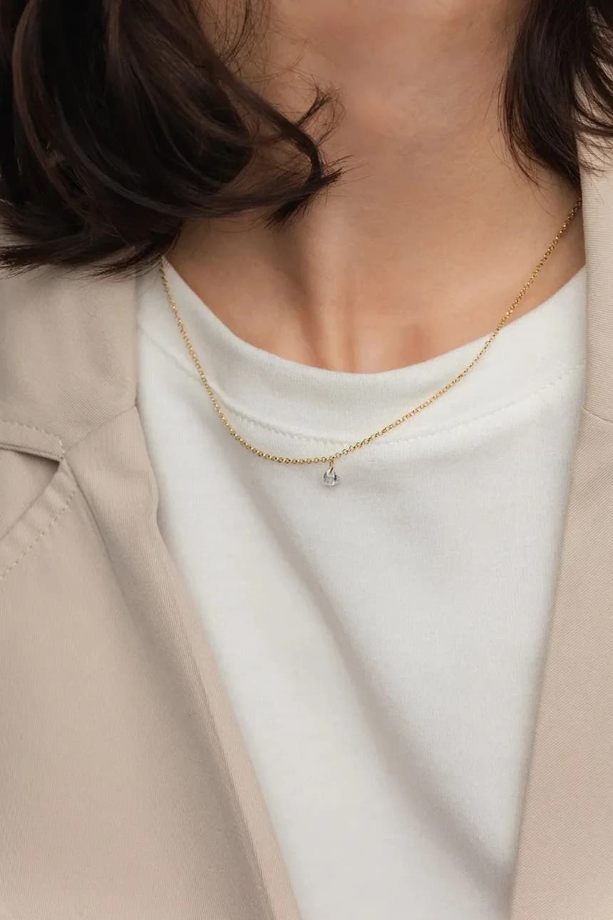 Серебряное колье GLAMOUR с позолотой - фото 3