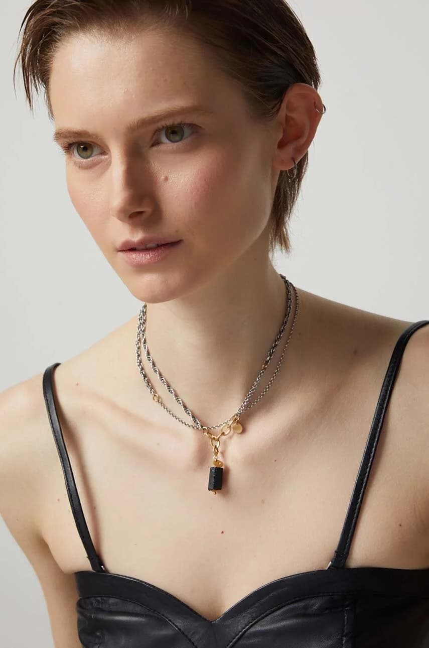 Серебряное колье ручной работы - фото 7