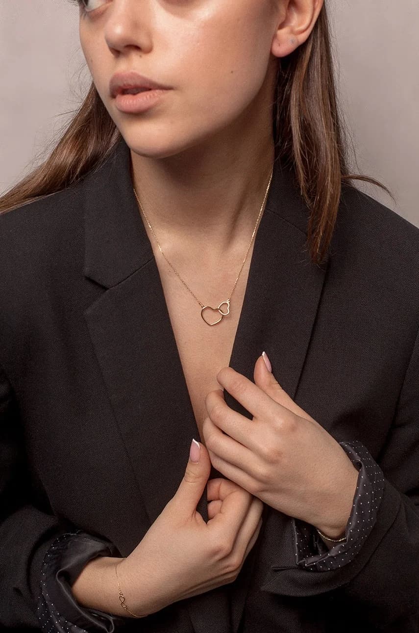 колье Romantica из позолоченного серебра - фото 2