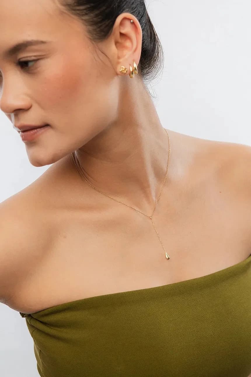 колье BLAIR из позолоченного серебра - фото 4