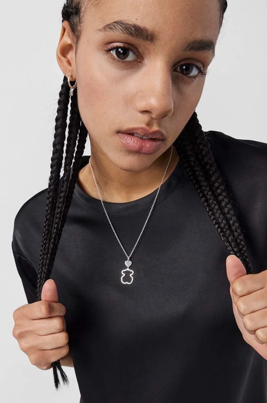 Новое серебряное колье Silueta - фото 5