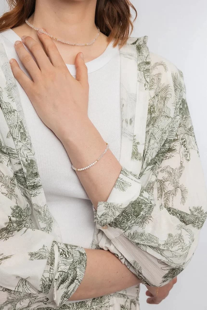 Позолоченное серебряное колье ЛЕТО - фото 3