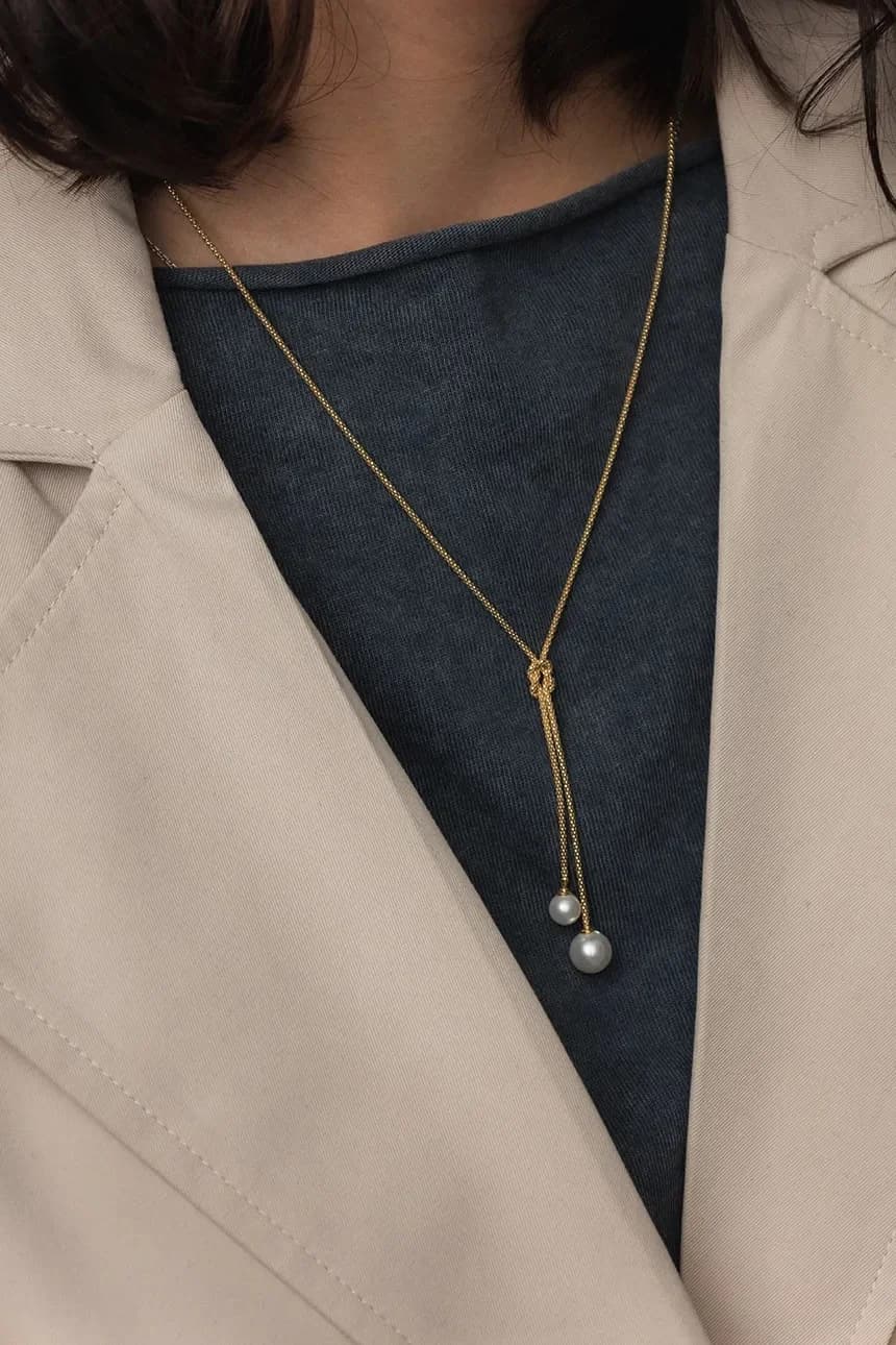 колье ARIEL из позолоченного серебра - фото 3