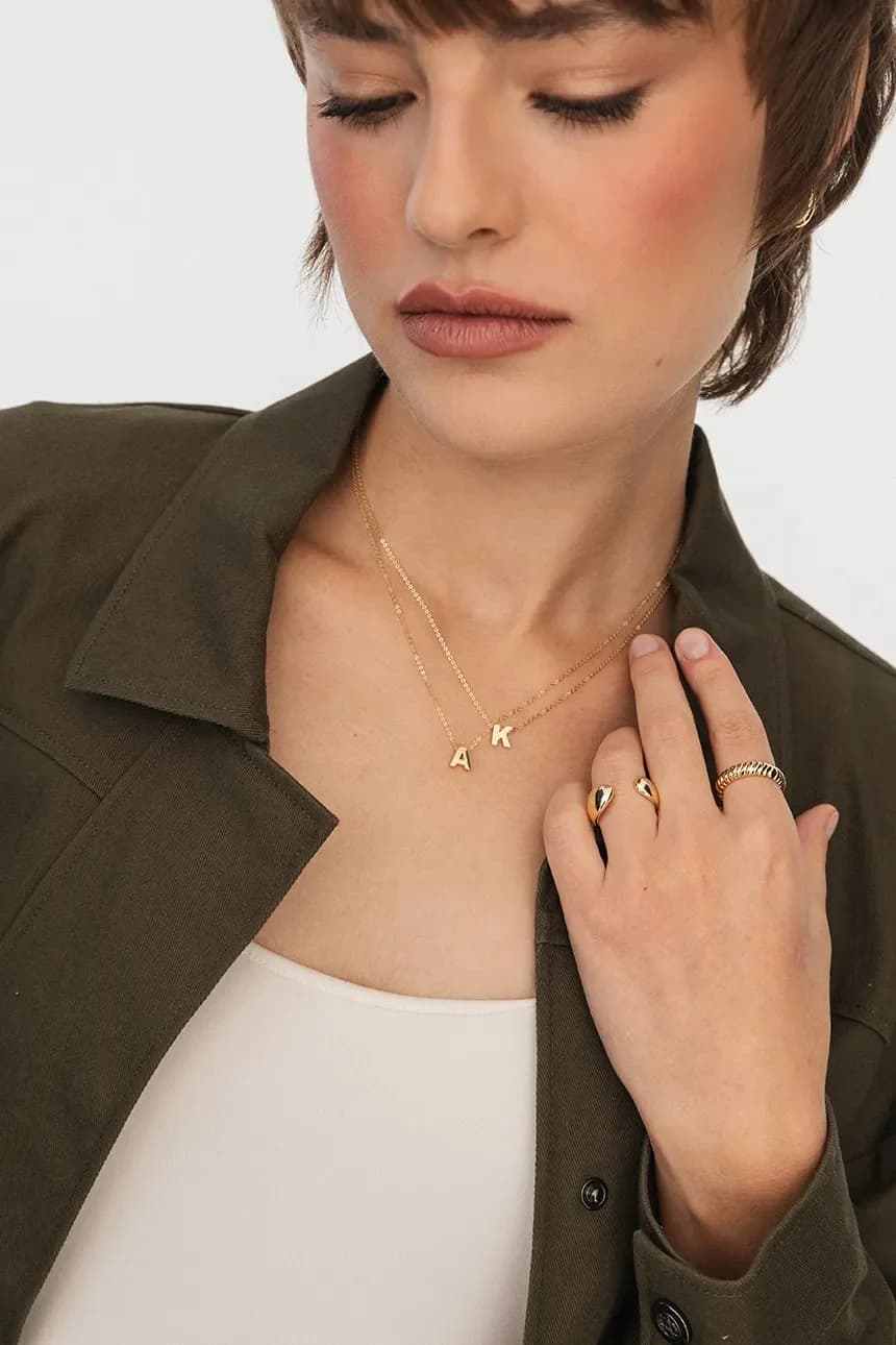 Позолоченное серебряное колье BELIEVE - фото 3