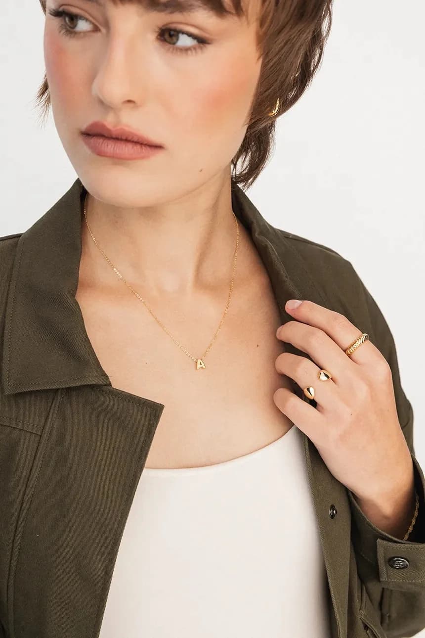 Позолоченное серебряное колье BELIEVE - фото 5