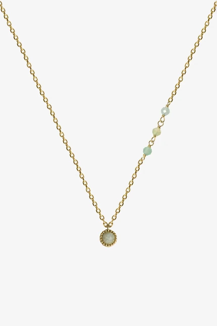 колье DUO из позолоченного серебра