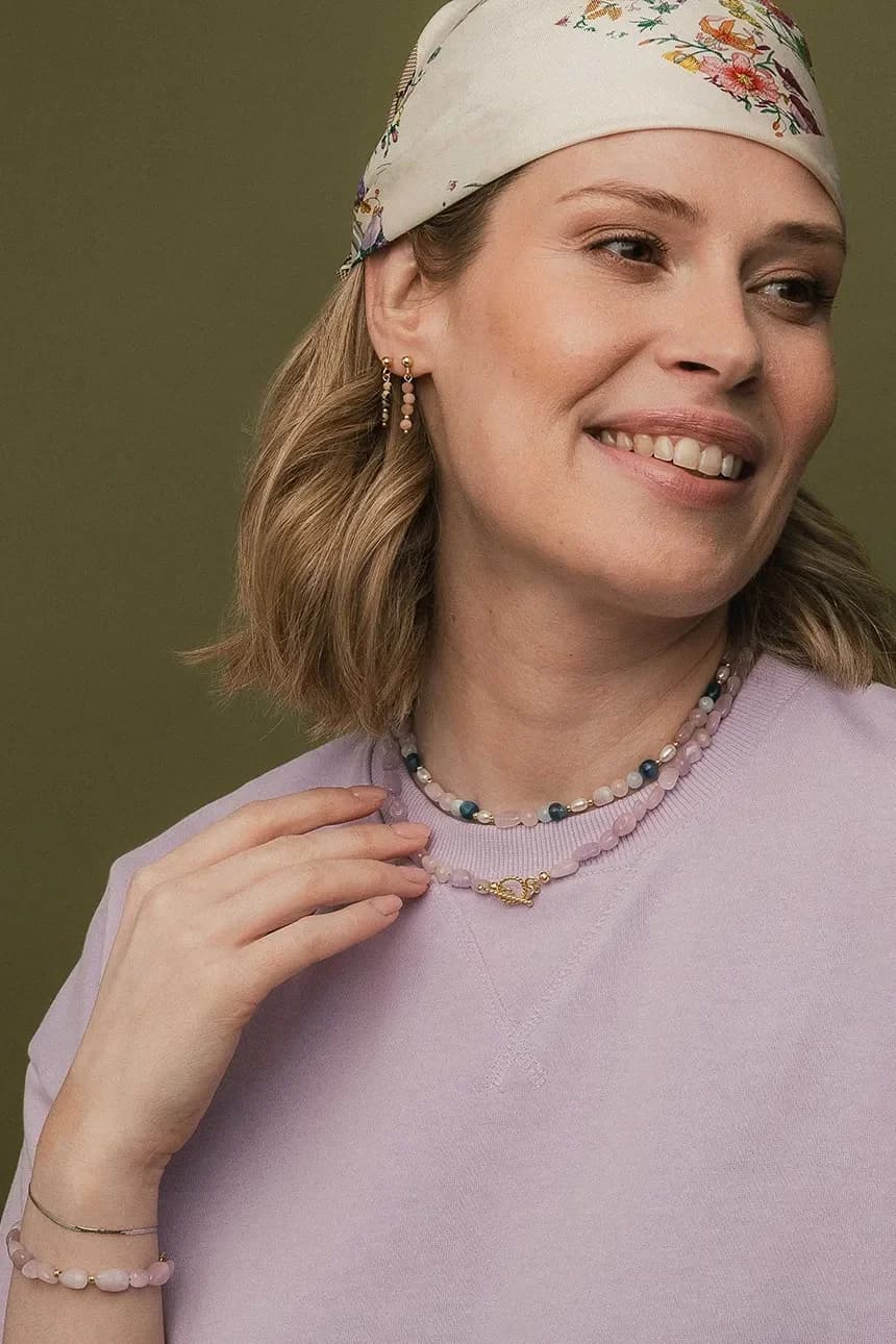 Позолоченное серебряное колье ЛЕТО - фото 3