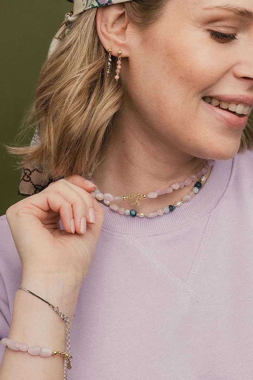 Позолоченное серебряное колье ЛЕТО - фото 4