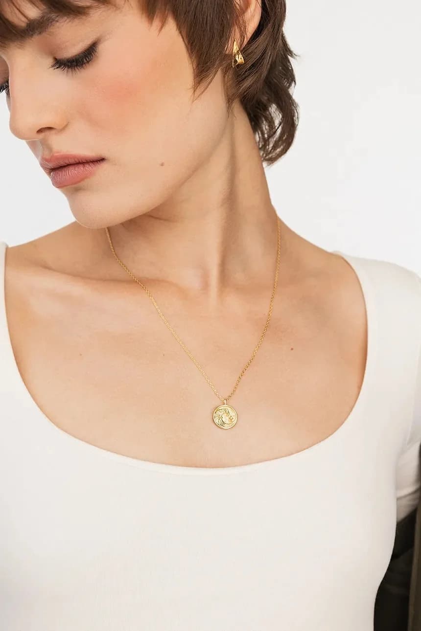 позолоченное колье BELIEVE - фото 5