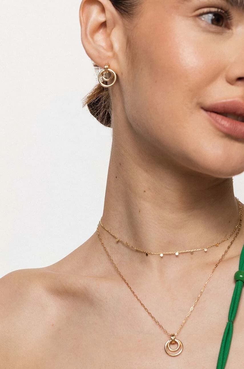 колье COSMO из позолоченного серебра - фото 3