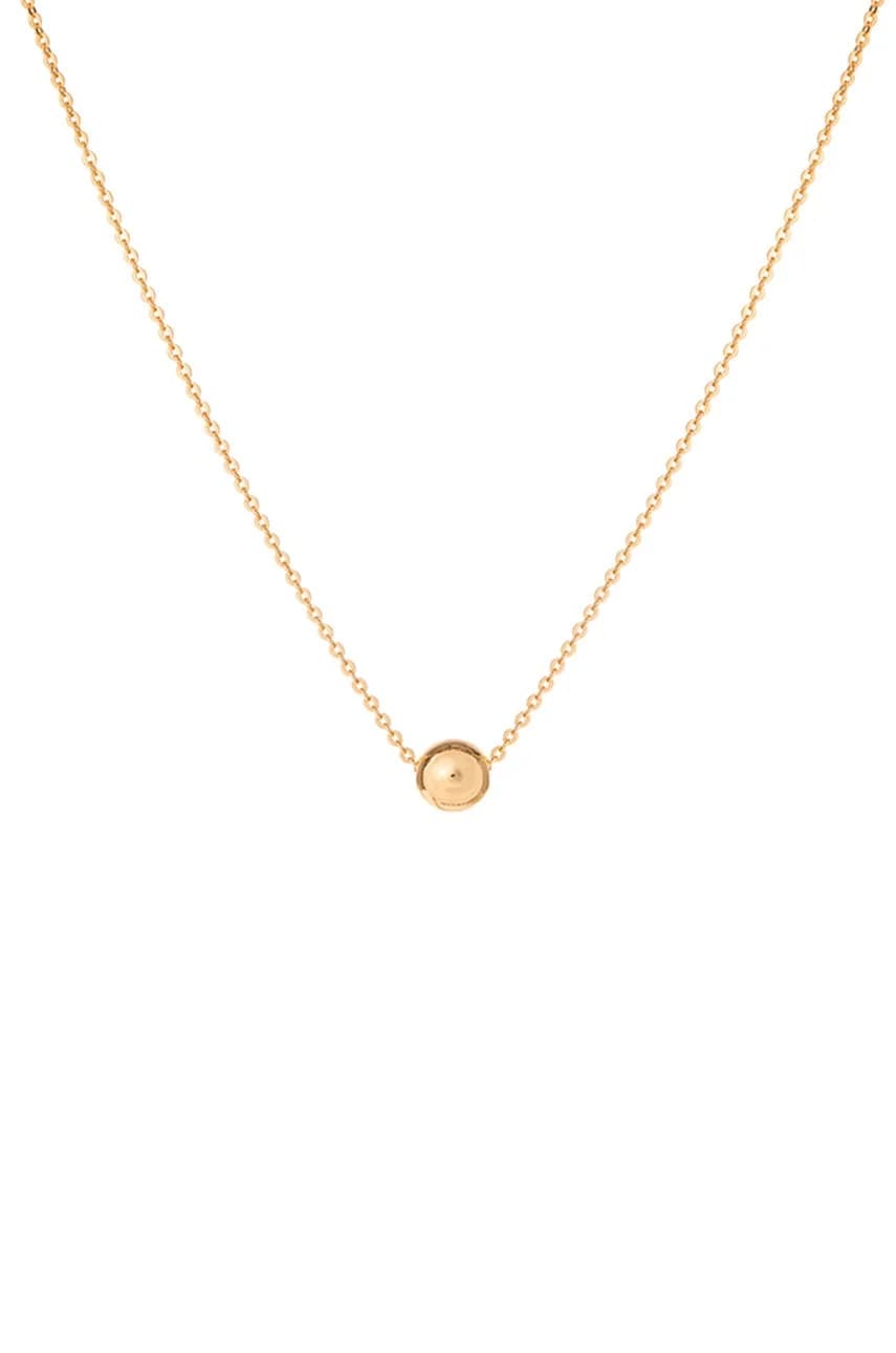 Овальное колье из позолоченного серебра