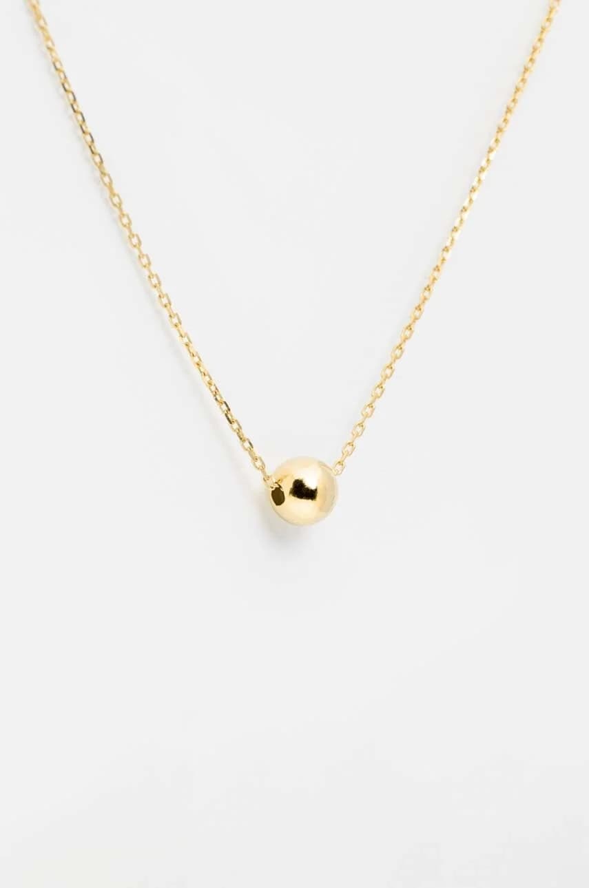 Овальное колье из позолоченного серебра - фото 2