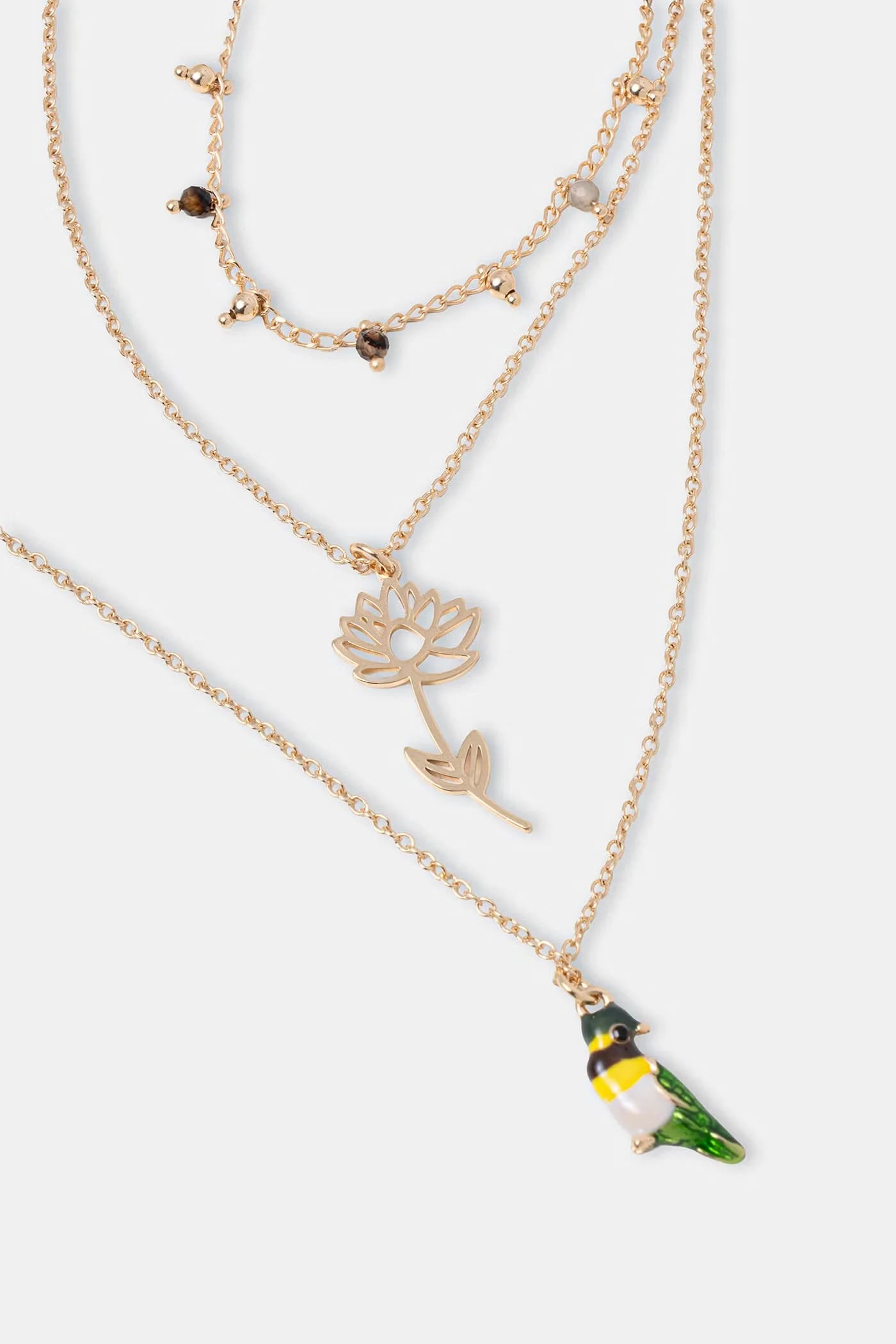 Женское колье с подвесками с натуральными камнями - фото 3