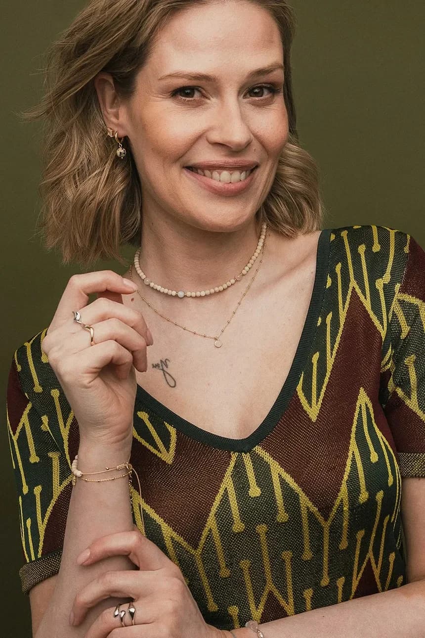 Позолоченное серебряное колье ARIEL - фото 6