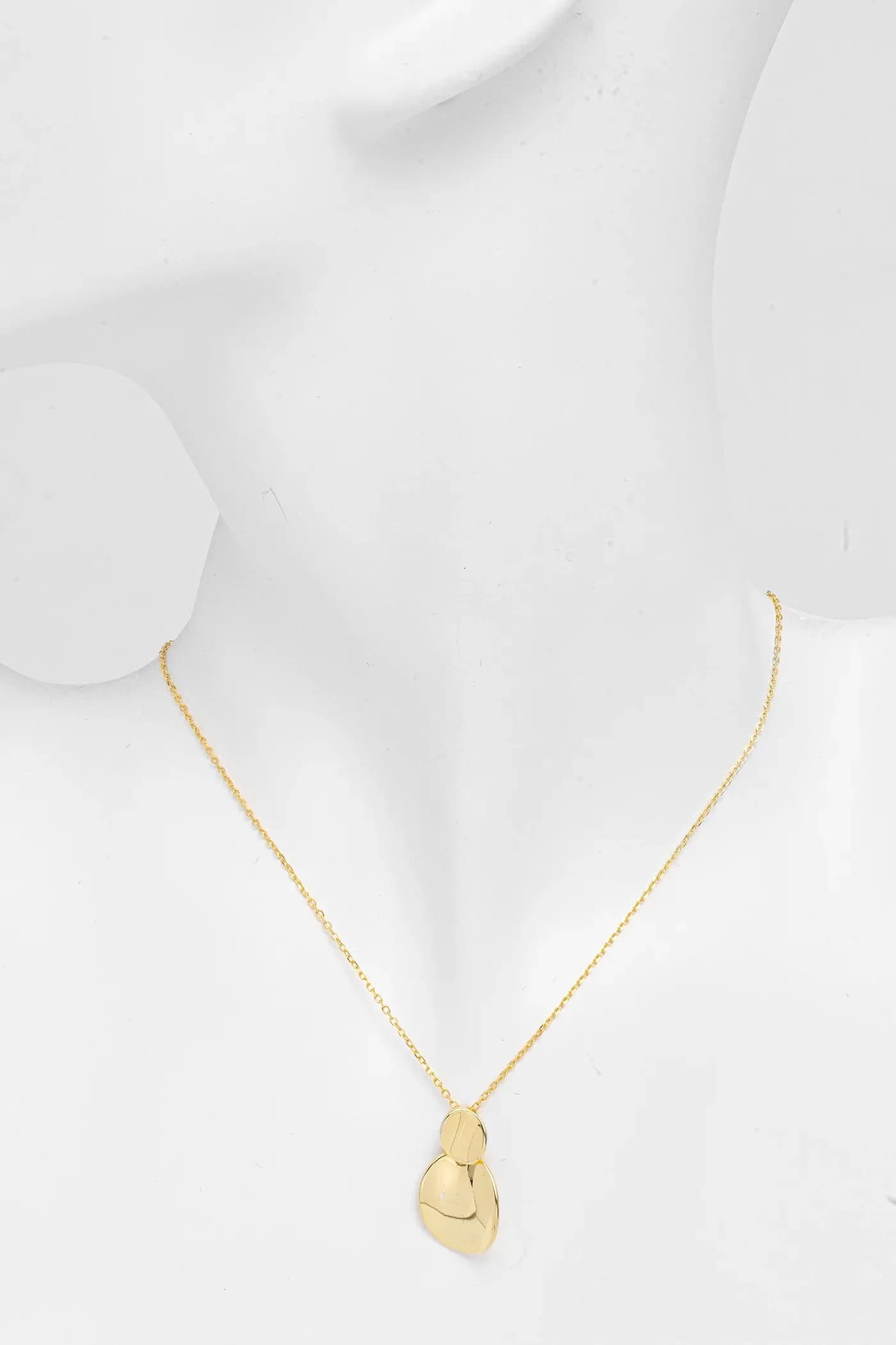 Позолоченное серебряное колье - фото 2