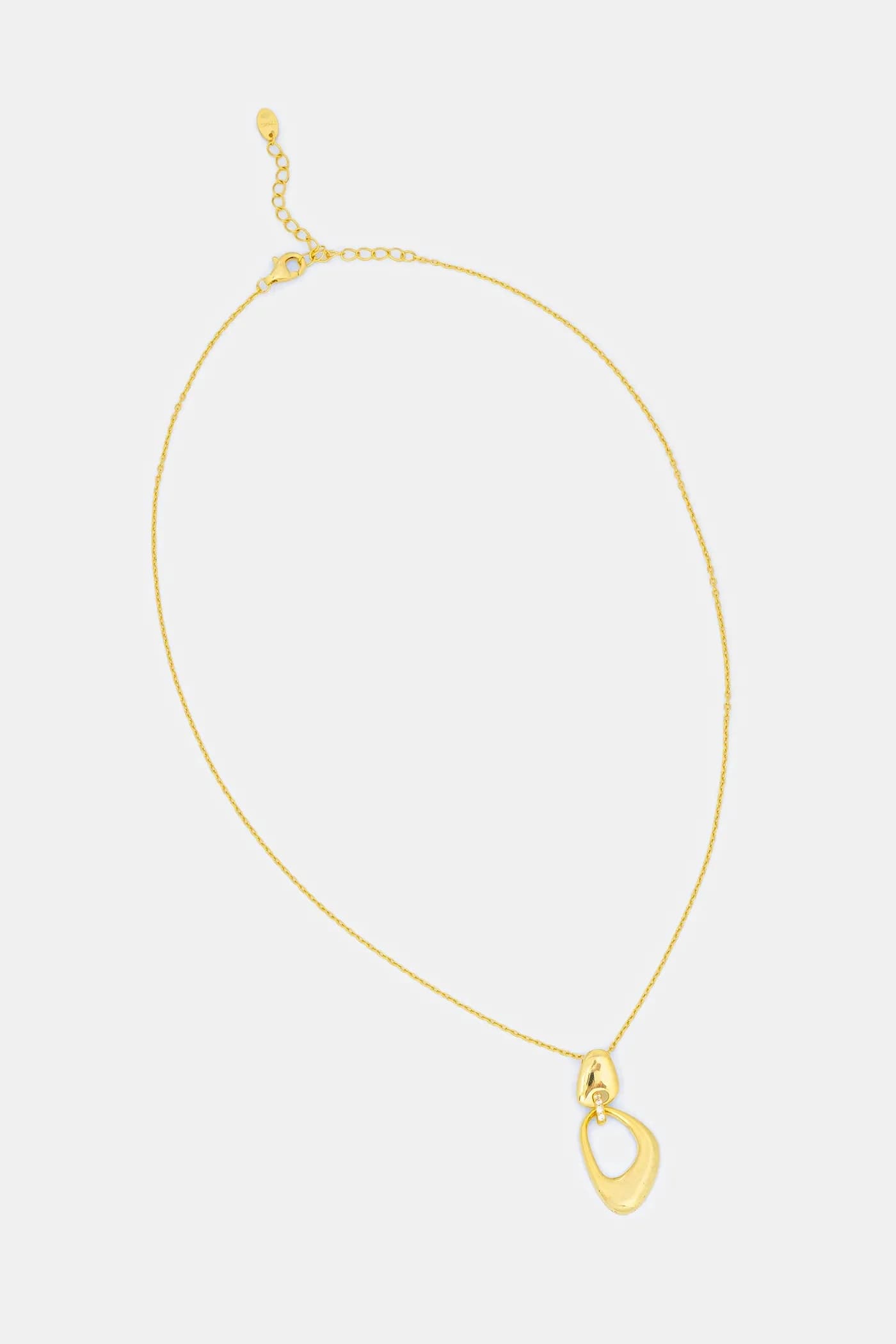 Позолоченное серебряное колье