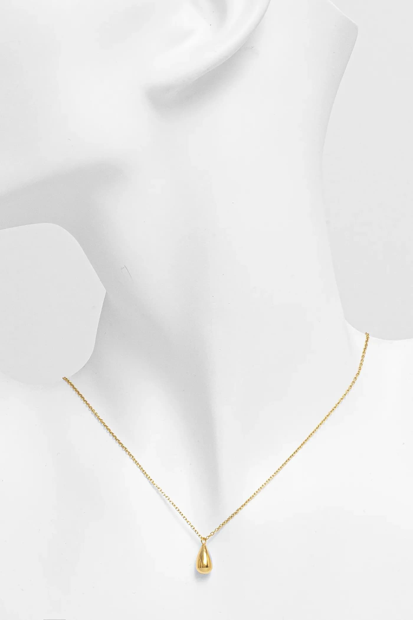 Позолоченное колье Drop Mini - фото 3