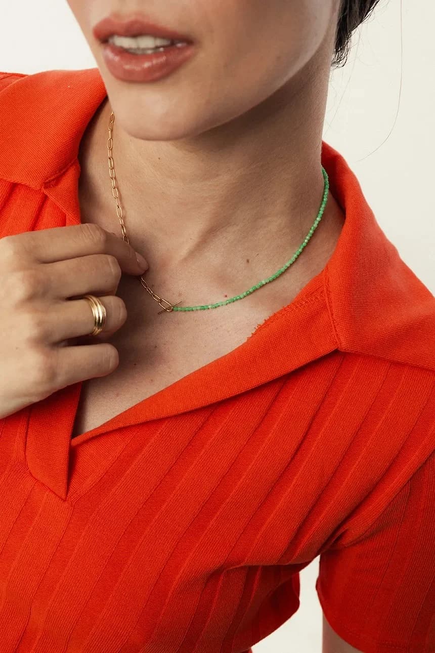 Позолоченное колье ЛЕТО - фото 3