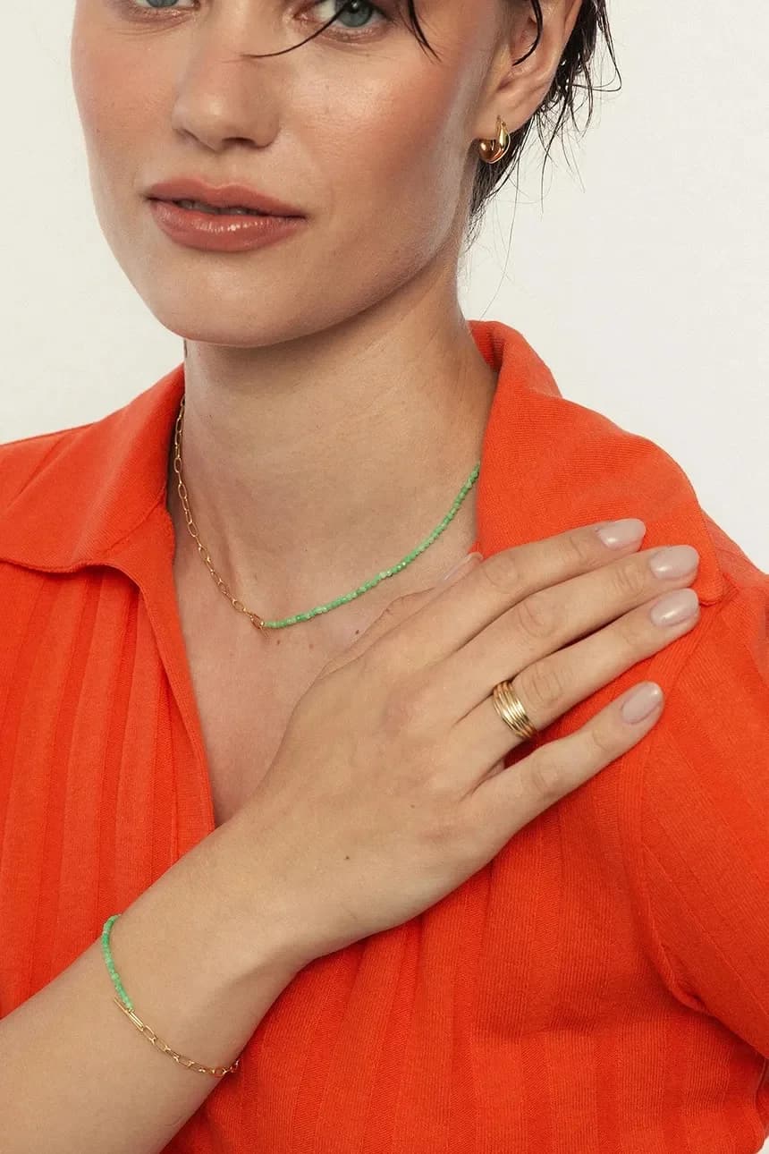 Позолоченное колье ЛЕТО - фото 4