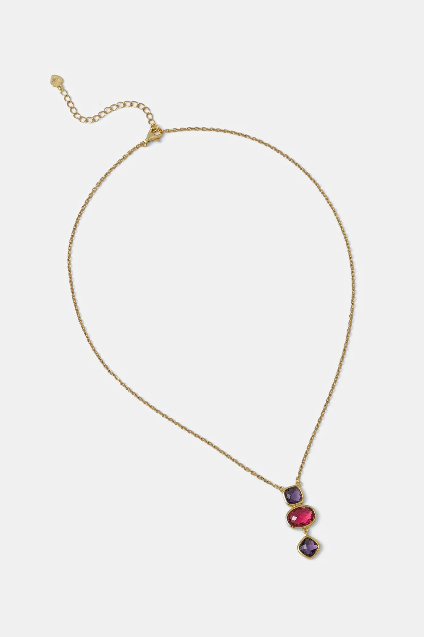 Колье из серебра 925 пробы с покрытием из 18-каратного золота.